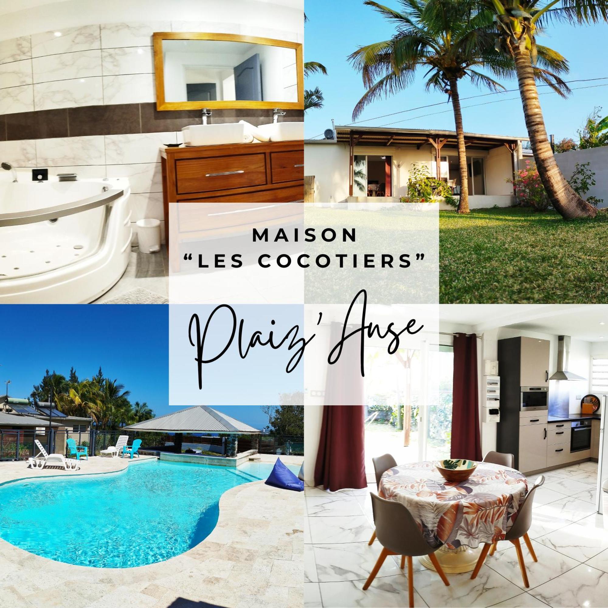 Maison Les Cocotiers De Plaiz'Anse Petite Île Dış mekan fotoğraf